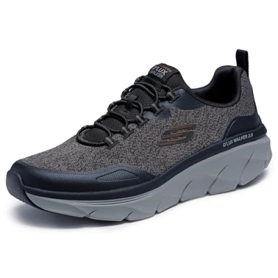 Bild av Skechers herrsko D&#039;lux Walker 2.0 Steadyway sneaker., Svart/kol, 42 EU