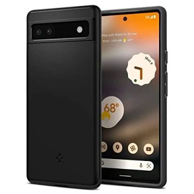 Bild av Spigen Thin Fit Fodral Kompatibel med Google Pixel 6a Svart