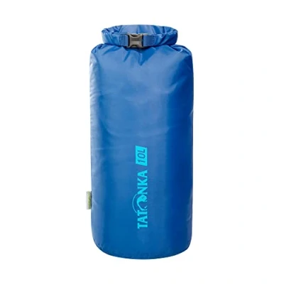 Bild av Tatonka packpåse Dry Sack 10 l vattentät med rullstängning och spänne tillverkad av återvunnen polyester liter volym (blå)