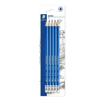 Bild av STAEDTLER 132 46BK5D Norica radergummi pennor (paket med 5)