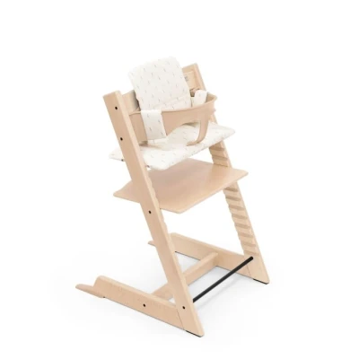 Bild av Stokke Tripp Trapp Matstol Bundle inkl. Matstolsdyna, Natural/Wheat Cream