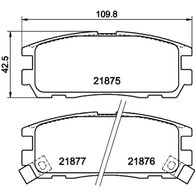 Bild av HELLA 8DB 355 016 621 Jeu de plaquettes frein avec indicateur d&#039;usure OPEL: Frontera B SUV, A Sport SUV Cabriolet,