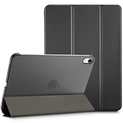 Bild av ProCase fodral för 2022 10,9 tum iPad 10:e generationen 10 modell A2696 A2757, lätt tunt hårt skyddsfodral smart folio kompatibel med generation svart