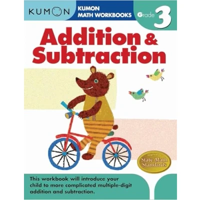 Bild av Grade 3 Addition &amp; Subtraction (Kumon Math Workbooks)
