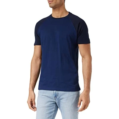 Bild av Urban Classics Raglan Contrast Tshirt med print, Storlek: 4XL, Darkblue