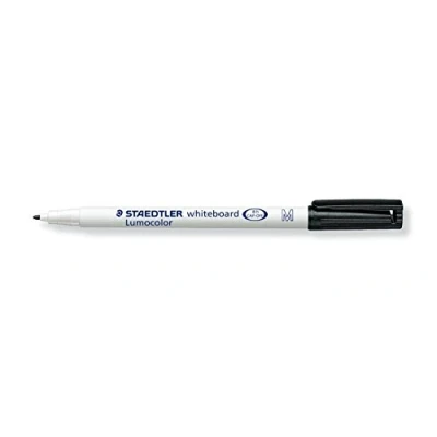 Bild av Staedtler 301 9 Lumocolor Whiteboardstift M Spitze circa 1.0 mm, 10 Stück im Kartonetui, schwarz