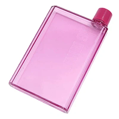 Bild av Platt vattenflaska Bärbara platta vattenflaskor för resor 350ml/420ml Notebook flaska Miljövänlig BPA fri skolaktiviteter Utomhusgym
