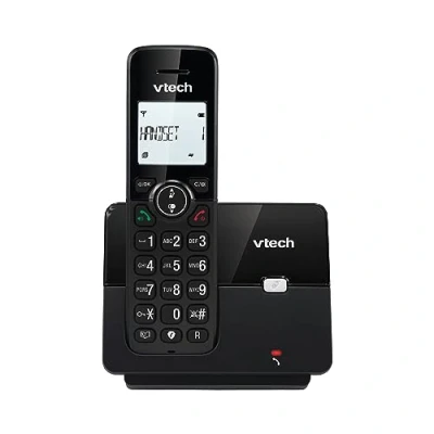 Bild av VTech CS2000 DECT telefon för seniorer, lätt att använda, extra stark lyssning, handsfree, nummer ID, bakgrundsbelysning, svart