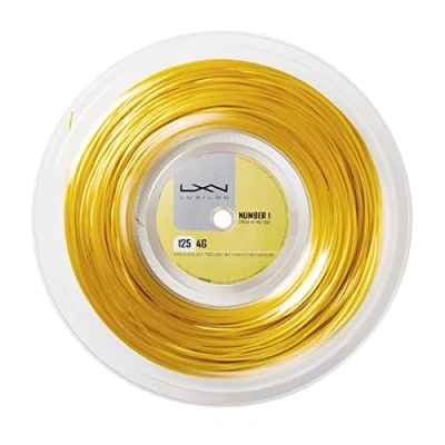 Bild av Luxilon Tennisracketsträng, 4G, 200 m rulle, guld, 1,25 mm, unisex, WRZ990141