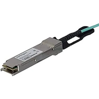 Bild av StarTech.com MSA Compliant QSFP+ Active Optical cable (AOC) 10 m (33 ft.) 40GBase direct attach black Svart meter