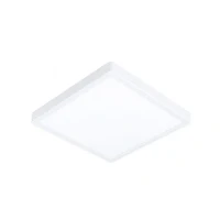 Bild av EGLO connect.z Smart Home LED belysning Fueva Z, L x B 28,5 cm, ZigBee, app och röststyrning, ljusfärg justerbar, dimbar, aluminium, ytmonterad lampa vit, IP44