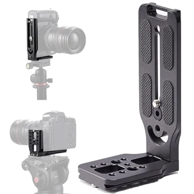 Bild av Aitteel DSLR kamera L fäste horisontell vertikal växling stativ snabbkopplingsplatta kompatibel med Canon Nikon Sony DJI Osmo Ronin Zhiyun stabilisator monopod