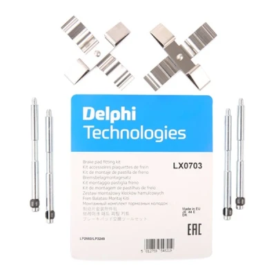 Bild av Tillbehörssats, skivbromsbelägg DELPHI LX0703