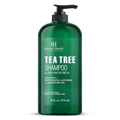 Bild av Tea Tree Shampoo Fights Dandruff and Dry Scalp för daglig användning män och kvinnor, promotes Heathy 45 ml