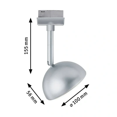 Bild av Paulmann URail Hemi LED spot 3 000 K krom