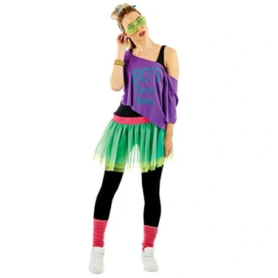 Bild av Fun Shack 80 tal tutu maskeradklänning för kvinnor, fin klänning åttiotalet maskeradklänning, tals kvinnor en storlek