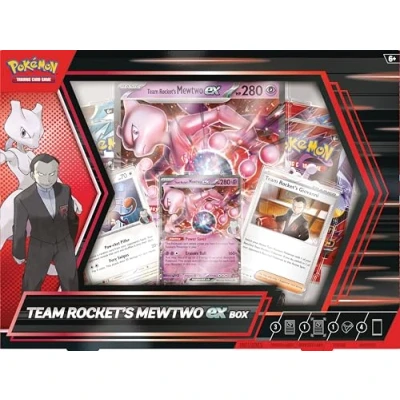 Bild av Pokemon TCG: Team Rockets Mewtwo ex låda 4 pack, kampanjer