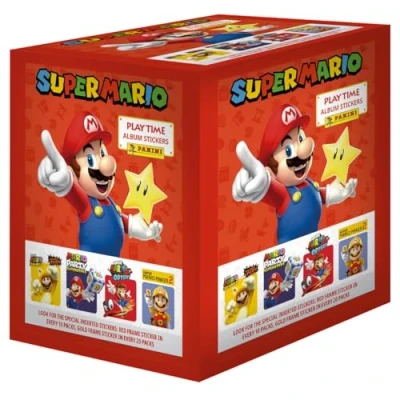 Bild av Panini Super Mario klistermärken, låda med 50 fack, 004218BOX50F