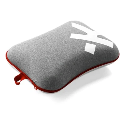 Bild av SKROSS Travel Pillow Ultra Bekväm resekudde i 100% Memory Foam Pu Washable foder Luftanvändning Tågmaskin Grå färg