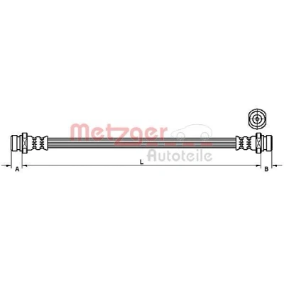 Bild av METZGER 4110834 Flexible De Frein 336 KIA: SORENTO 1