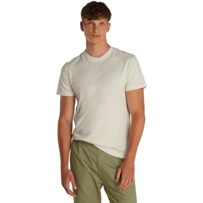 Bild av Tommy Jeans Linear Chest TEE Tshirt bas, Storlek: 54, Oat