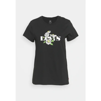 Bild av Levi&#039;s THE Perfect TEE Tshirt med print, Storlek: XS, Black