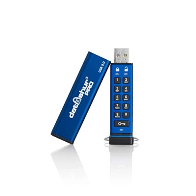 Bild av iStorage datAshur PRO 32 GB Encrypted USB Memory Stick FIPS 140 2 Level 3 Certified Password protected Dust/Water Resistant