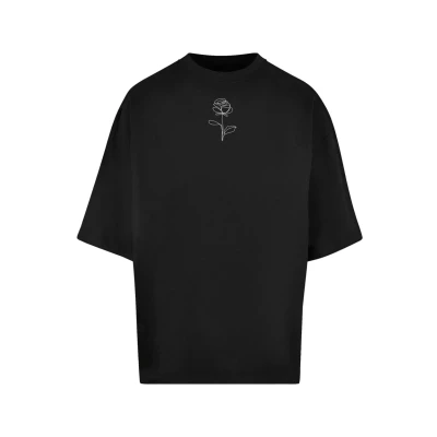Bild av Merchcode Spring ROSE HUGE Tshirt med print, Storlek: Small, Black