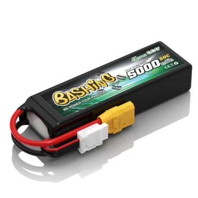 Bild av Gens ace 4S Lipo batteri 5 000 mAh 14,8 V 4S1P 50C Bashing Series med XT90 kontakt, för Most 1/8,1/10 skala RC bilar