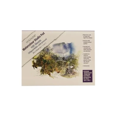 Bild av Clairefontaine Goldline 421/1021Z Akvarellpapper, Vit, 100 Ark på 24 x 32 cm