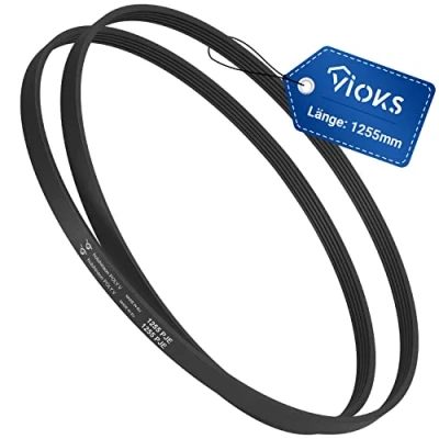 Bild av VIOKS drivrem tvättmaskin ersättning för v ribbade remmar Bosch 00439490 1255PJ5E tvättmaskiner, kilremmar, torkare, 5PJE1255