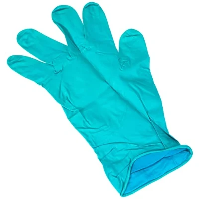 Bild av Ansell Microflex 93 260 engångshandskar Kemiskt skydd, vätske och lösningsmedelsskydd, patenterad ultraresistent formulering, flexibel bekväm, lång manschett, grön, storlek XL (3 par)