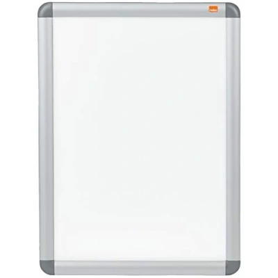 Bild av Nobo Affischram / Snäppram med Knäpplåsning, A3 format, Väggmontering, Aluminiumram, Frontplast Antireflex, Premium Plus, Silver, 1902213