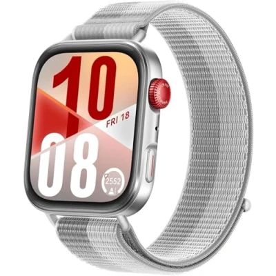 Bild av HUAWEI WATCH FIT 4 Smartwatch, 100+ träningslägen, ultratunt hölje, GPS spårning, upp till 10 dagars batteritid, Bluetooth samtal, för Android och iOS, 6 månaders utökad garanti, grå