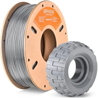 Bild av ERYONE TPU filament 1,75 mm, 3D Drucker 0,5 kg 1 Spool, +/ 0,05 grå
