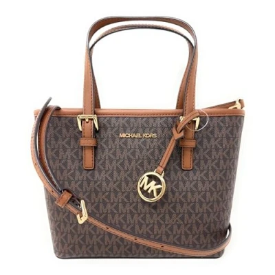 Bild av Michael Kors XS Carry All Jet Set Resa Dam Tote, Brun sig, X Small