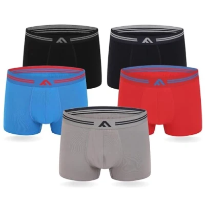 Bild av FM London 5PACK Bamboo Super SOFT Boxer Shorts Underkläder multicoloured, Storlek: XL, Multi coloured
