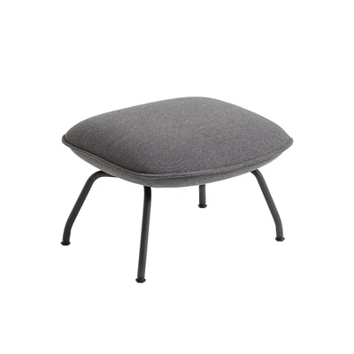 Bild av Muuto Doze Lounge chair and Ottoman Fåtölj Ocean 80 / Anthracite Black L: 64 x B: 52 H: 40 cm