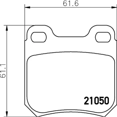 Bild av HELLA 8DB 355 007 381 Jeu de plaquettes frein non préparé pour indicateur d&#039;usure OPEL: Omega B Berline, Vectra Caravan