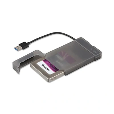Bild av i tec 3G60060 MySafe USB 3 Easy, externt 6,4 cm/2,5 tums hårddiskhölje, för SATA I/II/III HDD SSD, svart