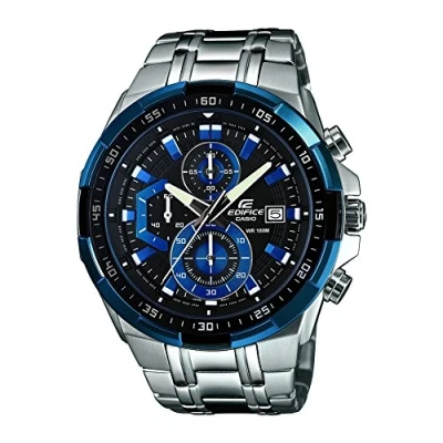 Bild av Casio Analog kvarts klocka för män med rostfritt stål Armband EFR 539D 1A2VUEF, blå,