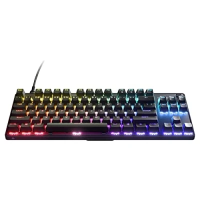 Bild av SteelSeries Apex 9 TKL Mekaniskt gamingtangentbord Optiska switchar 2 punktsmanövrering Kompakt Esports tenkeyless formfaktor Utbytbara Amerikansk QWERTY Layout