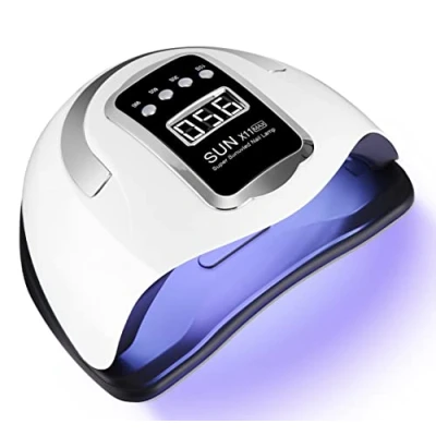 Bild av Zawaer LED UV lampa för naglar, 280 W 66 st lamppärlor, professionell nageltork gelnaglar, snabbtorkande nagellampa med 4 timers LCD skärm och automatisk sensor, hem salong manikyr