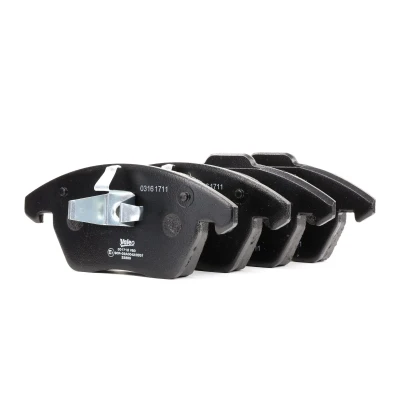 Bild av VALEO 301715 Jeu de plaquettes frein FIRST Essieu avant contact signal d&#039;usure inclus sans tôle anti bruit PEUGEOT: 308 I CC, 307 3/5 portes