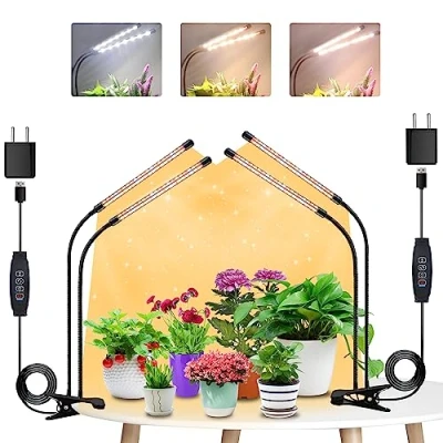 Bild av Niello® Reflector 50 W Led växtlampa, Grow Light helspektrum växtbelysning Lamp endast 1 cm tjock med strömbrytare för inomhusväxter grönsaker och blommor