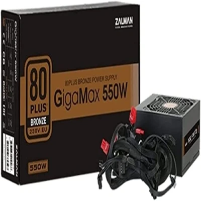 Bild av Zalman GigaMax Strömförsörjning 550 Watt 120 mm ATX 80 Plus Bronze certificate