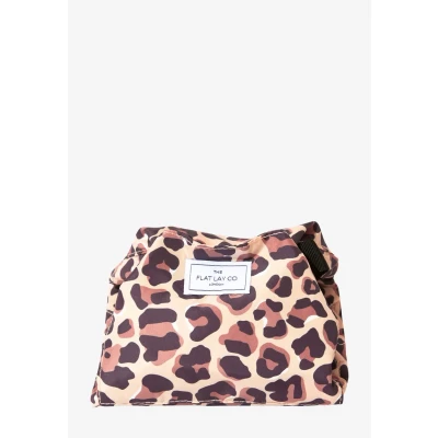 Bild av THE FLAT LAY CO. OPEN Makeup BAG Sminktillbehör, Storlek: One Size, Leopard print