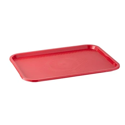 Bild av APS Fast Food Tray, splitterfri och diskmaskinssäker serveringsbricka, tillverkad i Tyskland, 35 x 27 cm, höjd 2 röd