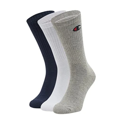 Bild av Champion Unisex strumpor (3 pack), Marinblå, vit, ljusgrå melerad, 39 42 EU