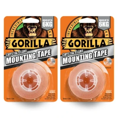 Bild av Gorilla 3044105 Monteringstejp, Genomskinlig, 1.5 m x 2 stycken
